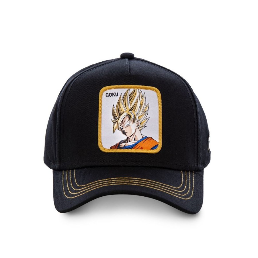 Casquettes CAPSLAB | Casquette Baseball Dragon Ball Z Goku Snapback Noir Capslab