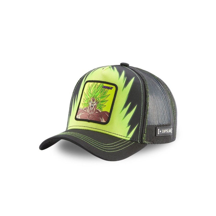 Casquettes CAPSLAB | Casquette Trucker Dragon Ball Broly Snapback Vert Capslab