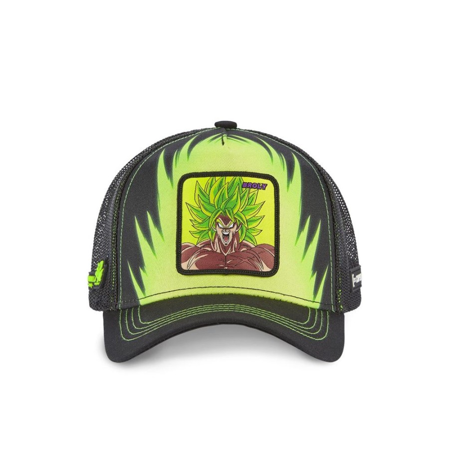 Casquettes CAPSLAB | Casquette Trucker Dragon Ball Broly Snapback Vert Capslab