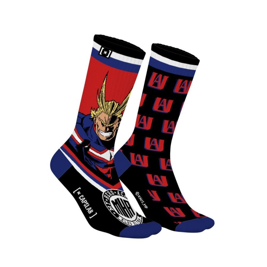 Chaussettes CAPSLAB | Paires De Chaussettes My Hero Academia All Might - Noire - Capslab