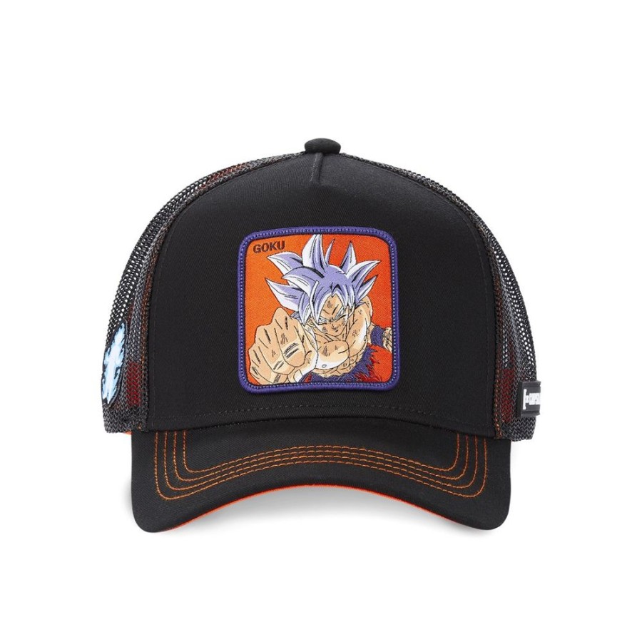 Casquettes CAPSLAB | Casquette Trucker Dragon Ball Super Goku Snapback Noir Capslab