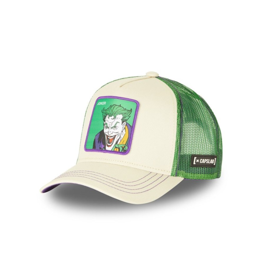 Casquettes CAPSLAB | Casquette Trucker Dc Comics Joker Snapback Gris Capslab