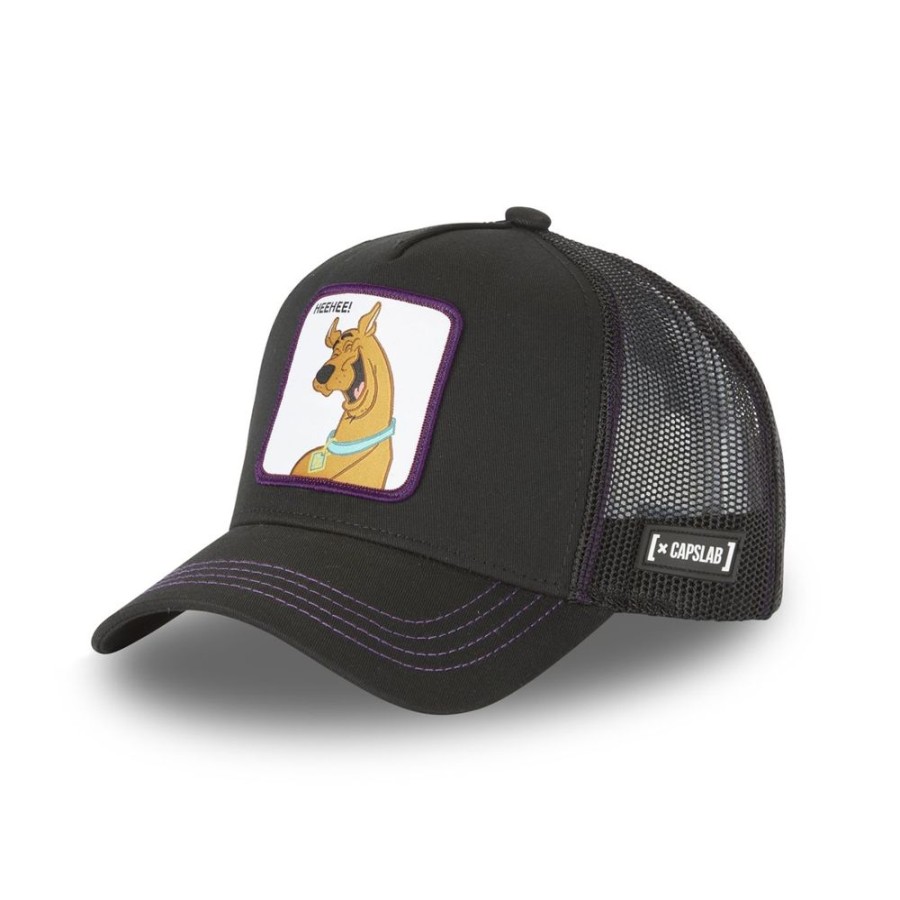 Casquettes CAPSLAB | Casquette Trucker Scooby-Doo Snapback Noir Capslab