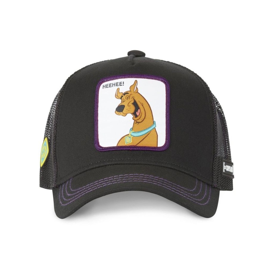 Casquettes CAPSLAB | Casquette Trucker Scooby-Doo Snapback Noir Capslab