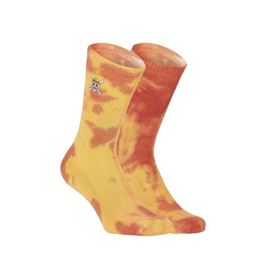 Chaussettes CAPSLAB | Paire De Chaussettes One Piece Luffy Orange Capslab