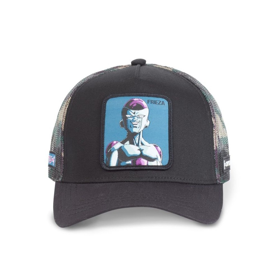 Casquettes CAPSLAB | Casquette Trucker Dragon Ball Z Freezer Snapback Noir Capslab