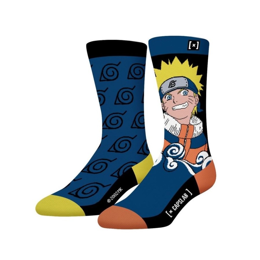 Chaussettes CAPSLAB | Paire De Chaussettes Naruto Classic Bleu Capslab