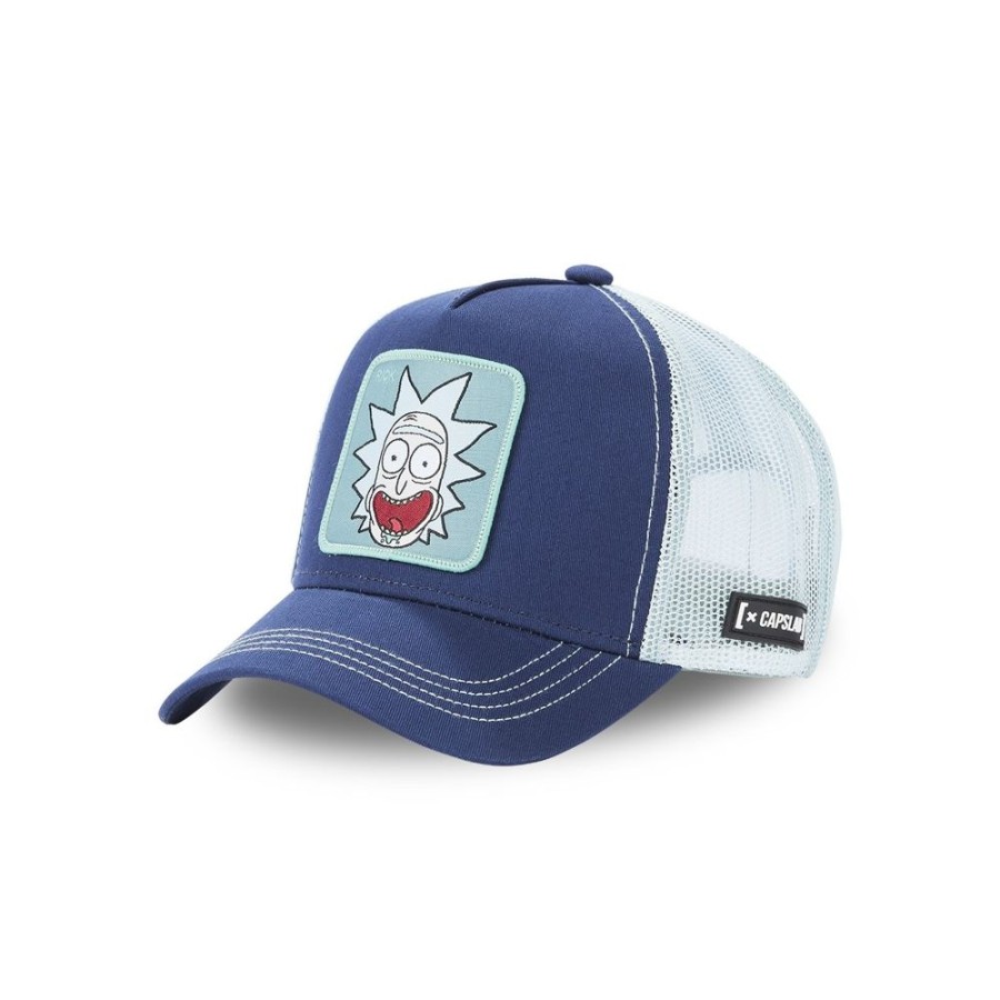 Casquettes CAPSLAB | Casquette Trucker Rick And Morty Snapback Bleu Capslab