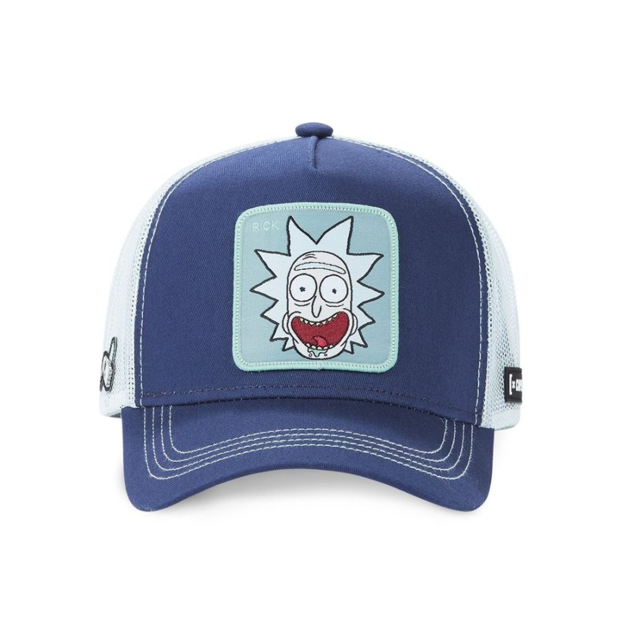 Casquettes CAPSLAB | Casquette Trucker Rick And Morty Snapback Bleu Capslab