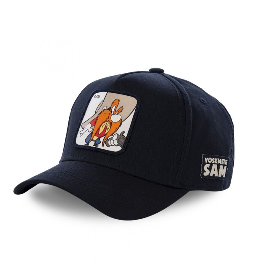 Casquettes CAPSLAB | Casquette Looney Tunes Sam Le Pirate Noir Capslab