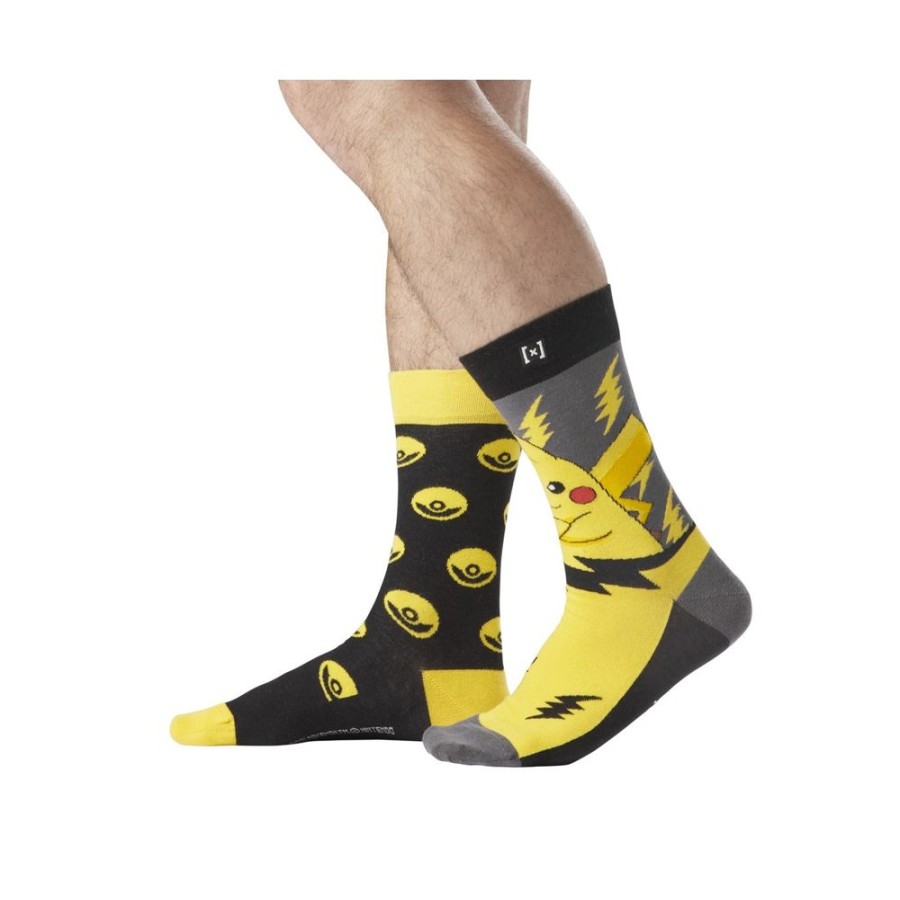 Chaussettes CAPSLAB | Paire De Chaussettes Pokemon Pikachu Jaune Capslab