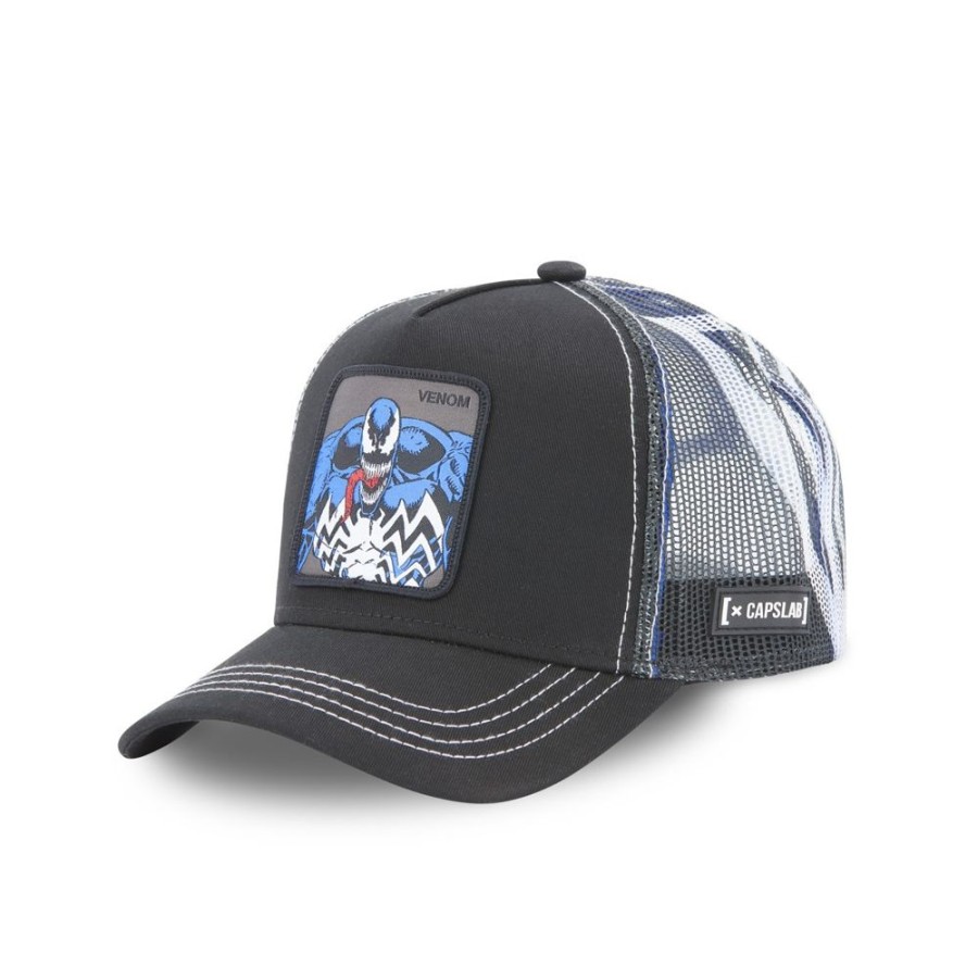 Casquettes CAPSLAB | Casquette Trucker Marvel Venom Snapback Noir Capslab