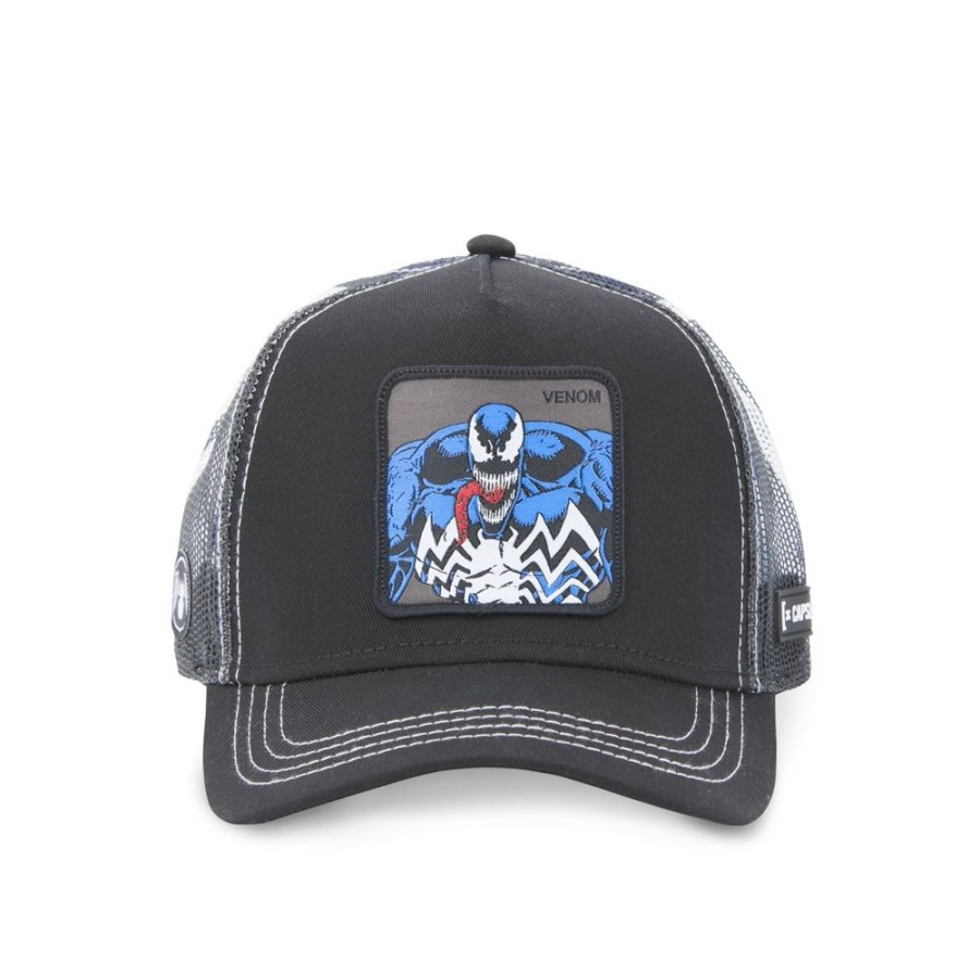 Casquettes CAPSLAB | Casquette Trucker Marvel Venom Snapback Noir Capslab