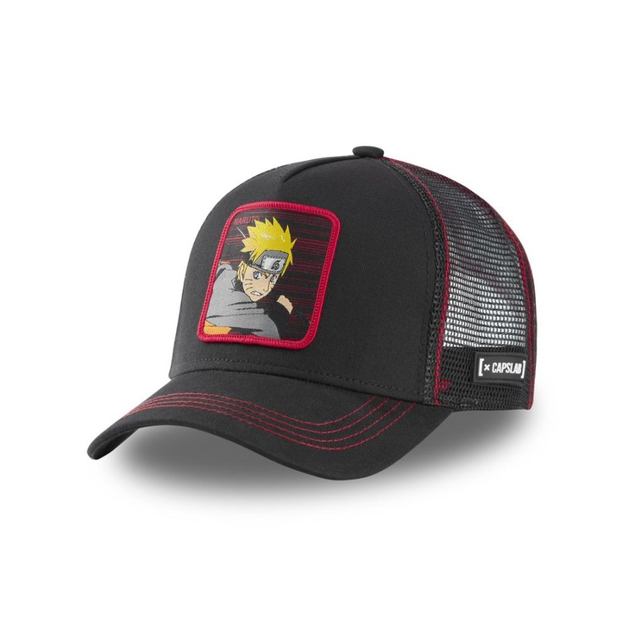 Casquettes CAPSLAB | Casquette Trucker Naruto Shippuden Snapback Noir Capslab