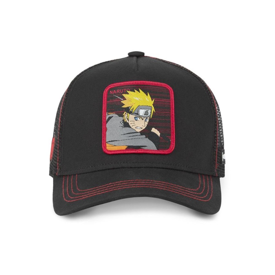 Casquettes CAPSLAB | Casquette Trucker Naruto Shippuden Snapback Noir Capslab