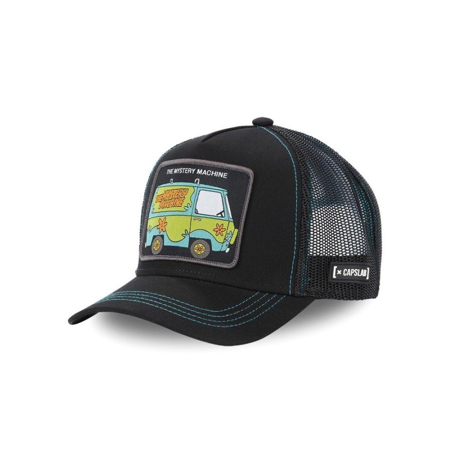 Casquettes CAPSLAB | Casquette Trucker Scooby-Doo Snapback Noir Capslab