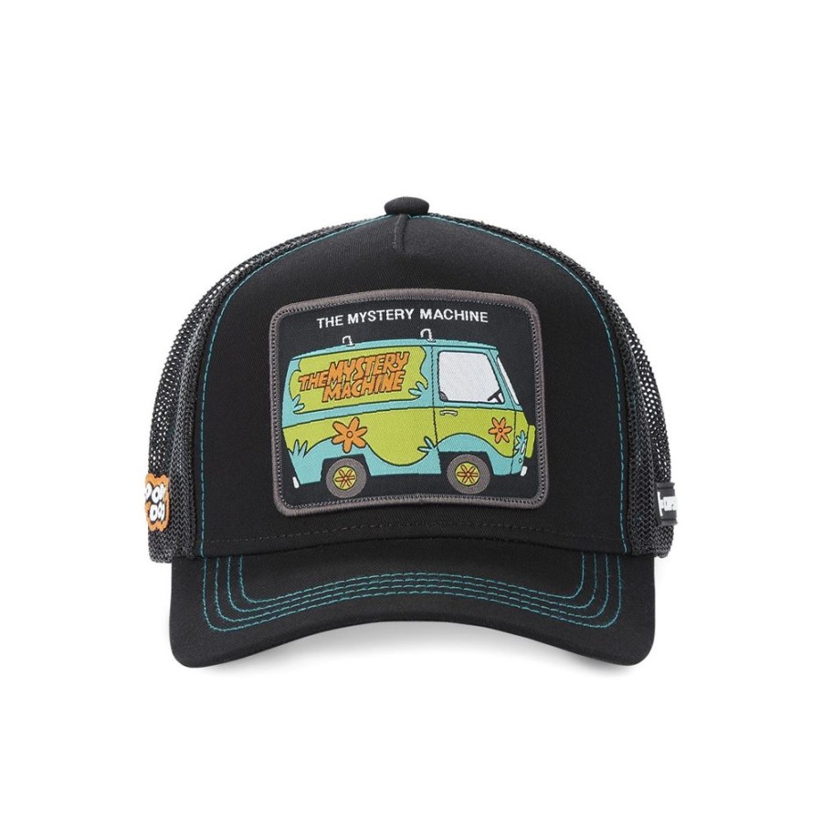 Casquettes CAPSLAB | Casquette Trucker Scooby-Doo Snapback Noir Capslab