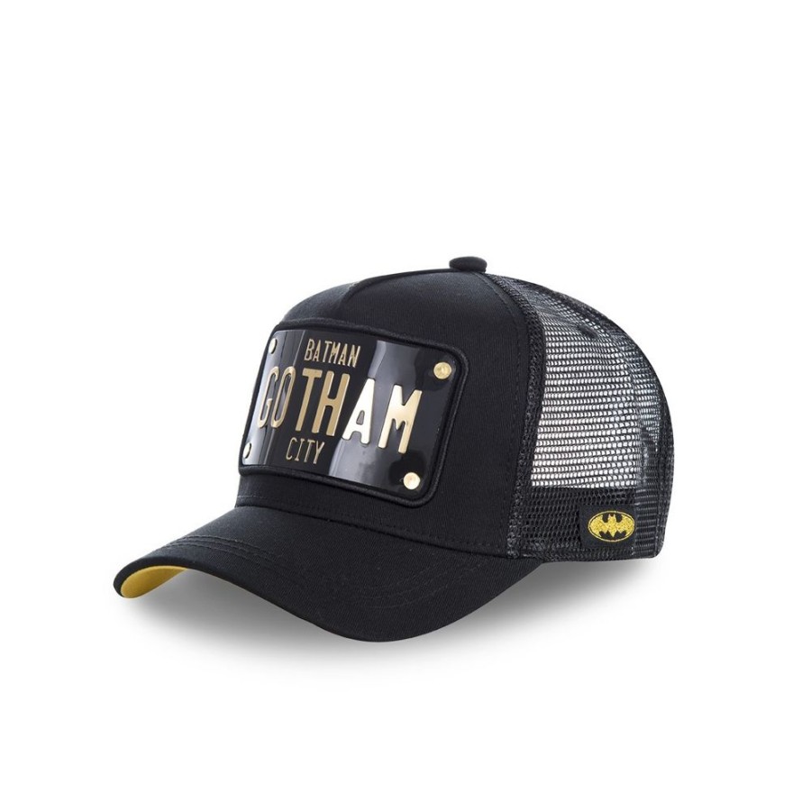 Casquettes CAPSLAB | Casquette Trucker Dc Comics Batman Snapback Noir Capslab