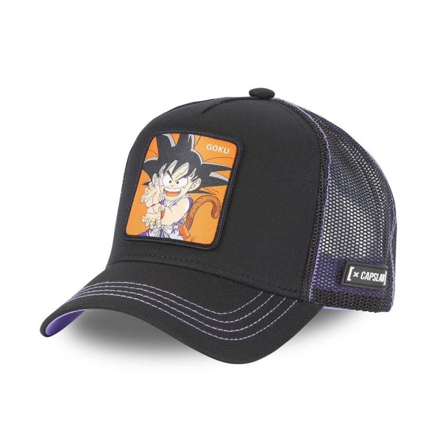 Casquettes CAPSLAB | Casquette Trucker Fermeture Snapback Dragon Ball Goku Capslab