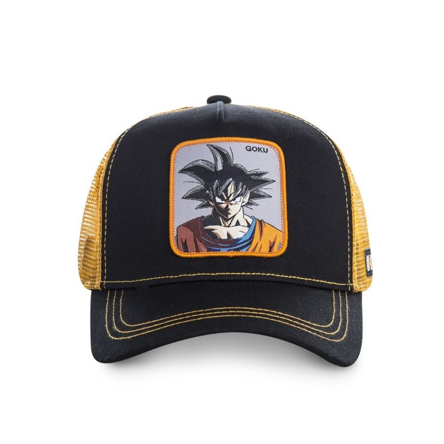 Casquettes CAPSLAB | Casquette Trucker Enfant Dragon Ball Z Goku Snapback Noir Capslab