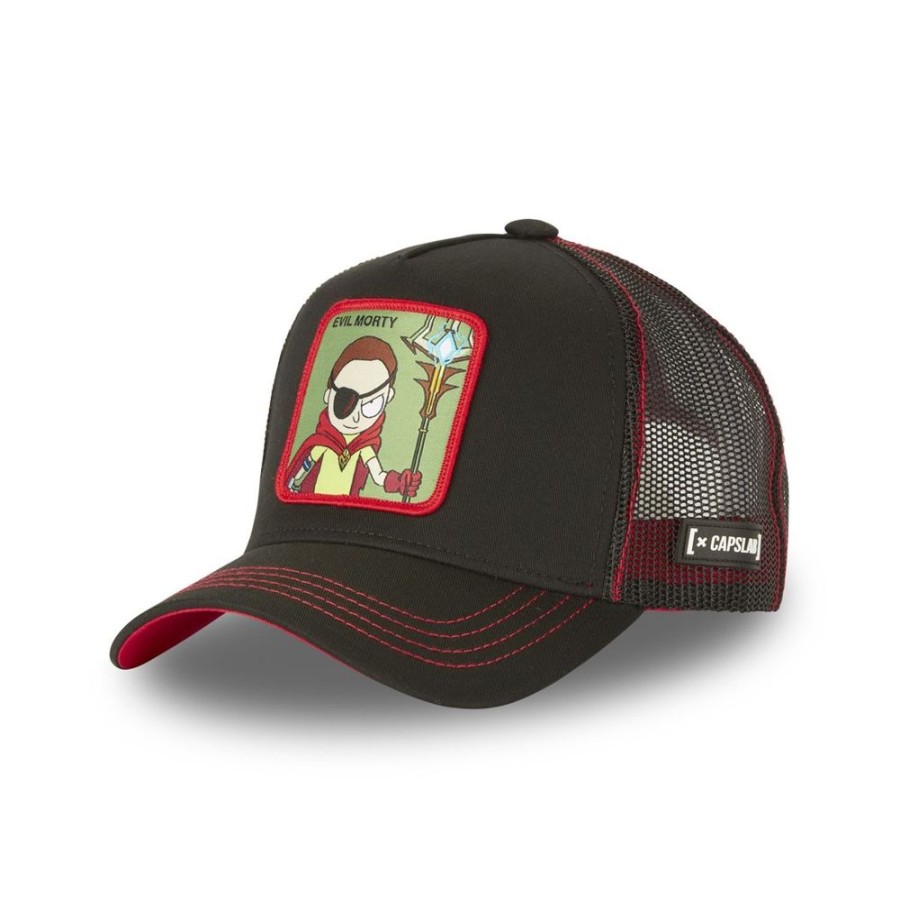 Casquettes CAPSLAB | Casquette Trucker Rick And Morty Snapback Noir Capslab