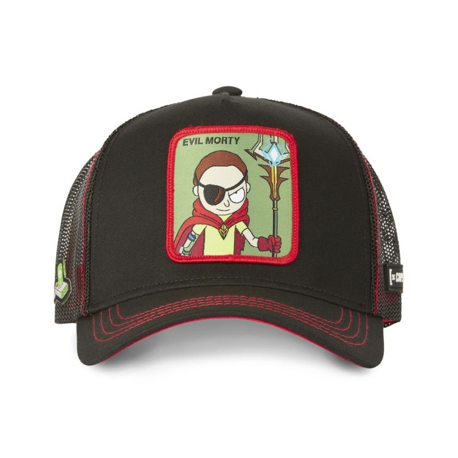 Casquettes CAPSLAB | Casquette Trucker Rick And Morty Snapback Noir Capslab