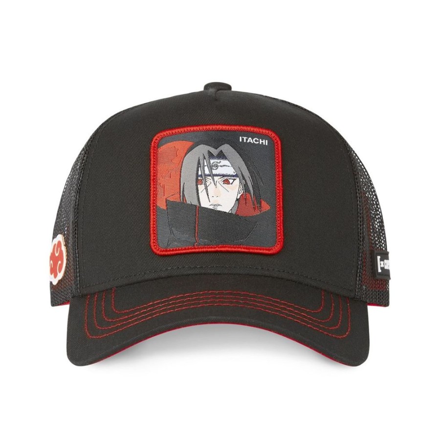 Sac A Dos CAPSLAB | Casquette Trucker Naruto Classic Itachi Snapback Noir Capslab