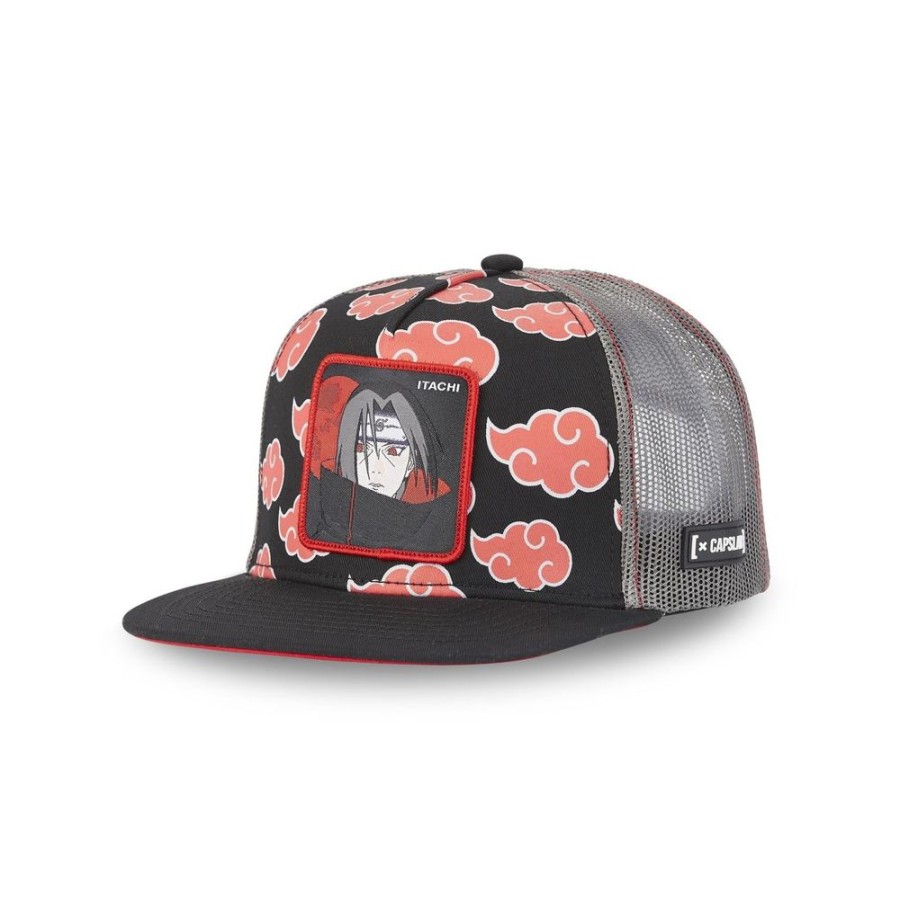 Sac A Dos CAPSLAB | Casquette Trucker Naruto Classic Itachi Snapback Noir Capslab