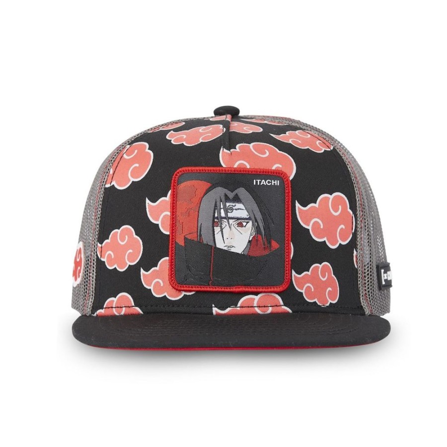 Sac A Dos CAPSLAB | Casquette Trucker Naruto Classic Itachi Snapback Noir Capslab