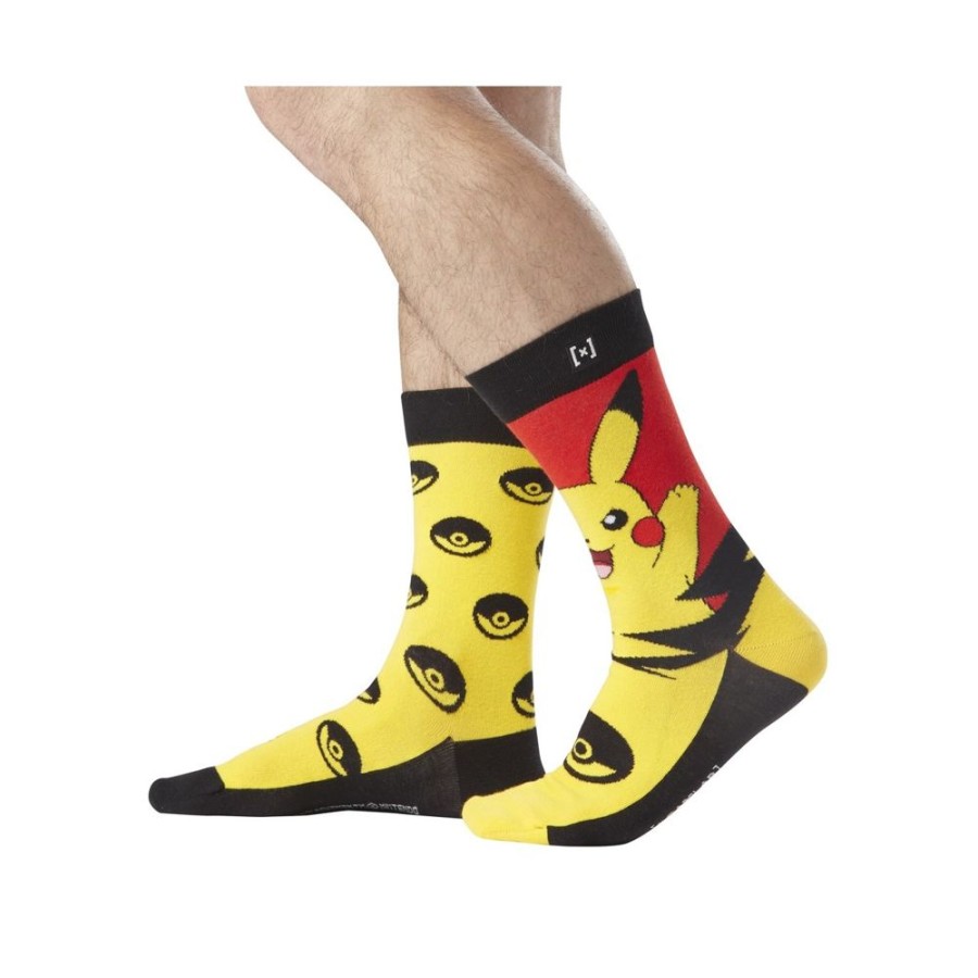 Chaussettes CAPSLAB | Paire De Chaussettes Pokemon Pikachu Jaune Capslab