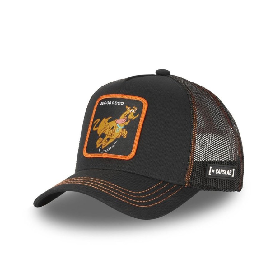 Casquettes CAPSLAB | Casquette Trucker Scooby-Doo Snapback Noir Capslab