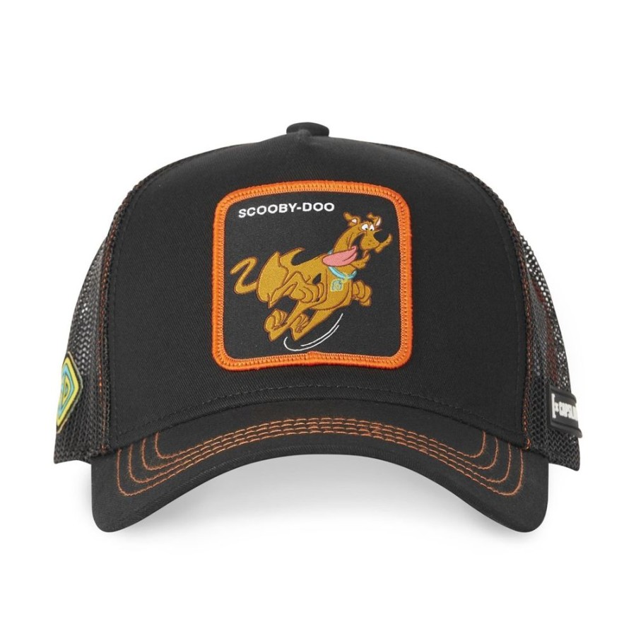 Casquettes CAPSLAB | Casquette Trucker Scooby-Doo Snapback Noir Capslab