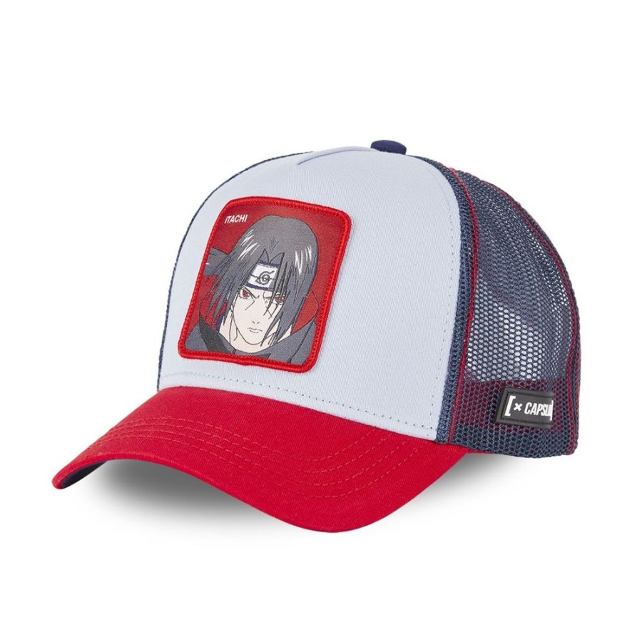 Sac A Dos CAPSLAB | Casquette Trucker Naruto Classic Itachi Snapback Gris Capslab