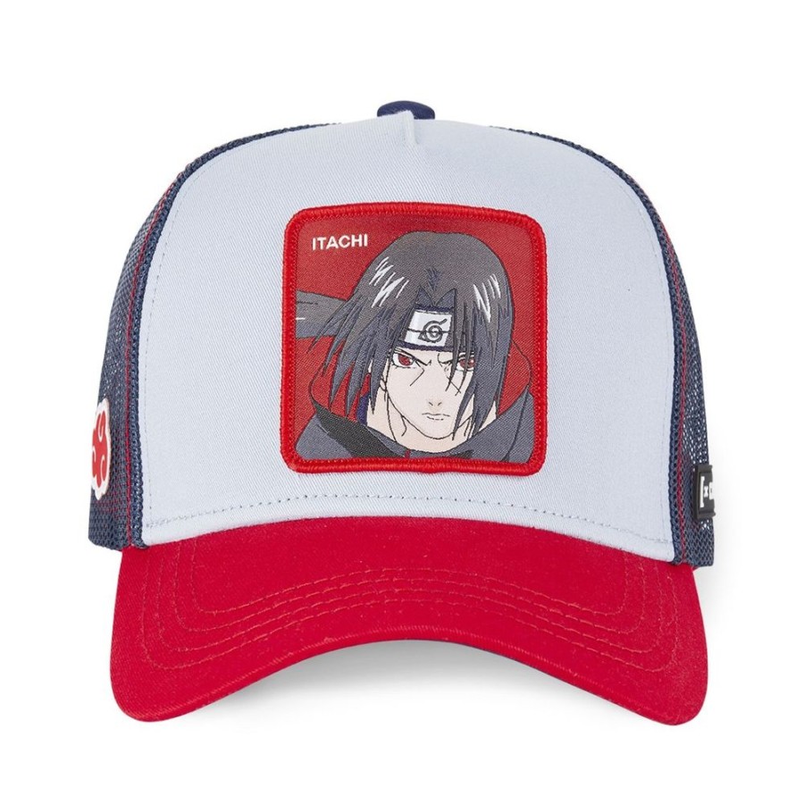 Sac A Dos CAPSLAB | Casquette Trucker Naruto Classic Itachi Snapback Gris Capslab