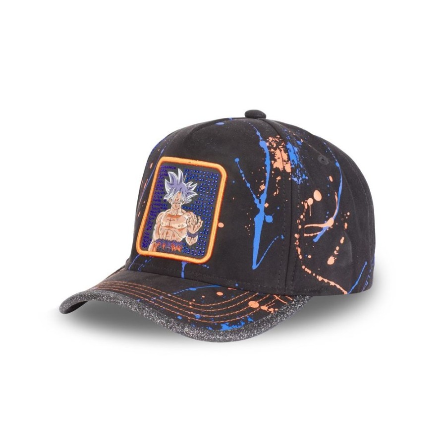 Casquettes CAPSLAB | Casquette Baseball Dragon Ball Super Goku Boucle Noir Capslab