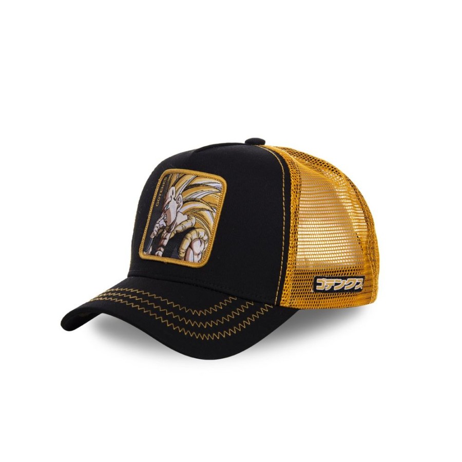 Casquettes CAPSLAB | Casquette Trucker Dragon Ball Z Gotrunks Snapback Noir Capslab