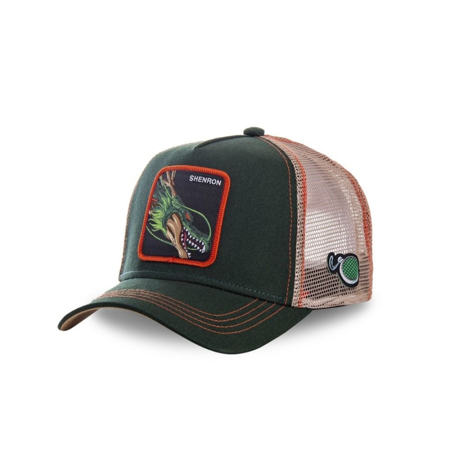 Casquettes CAPSLAB | Casquette Trucker Dragon Ball Z Shenron Snapback Vert Capslab