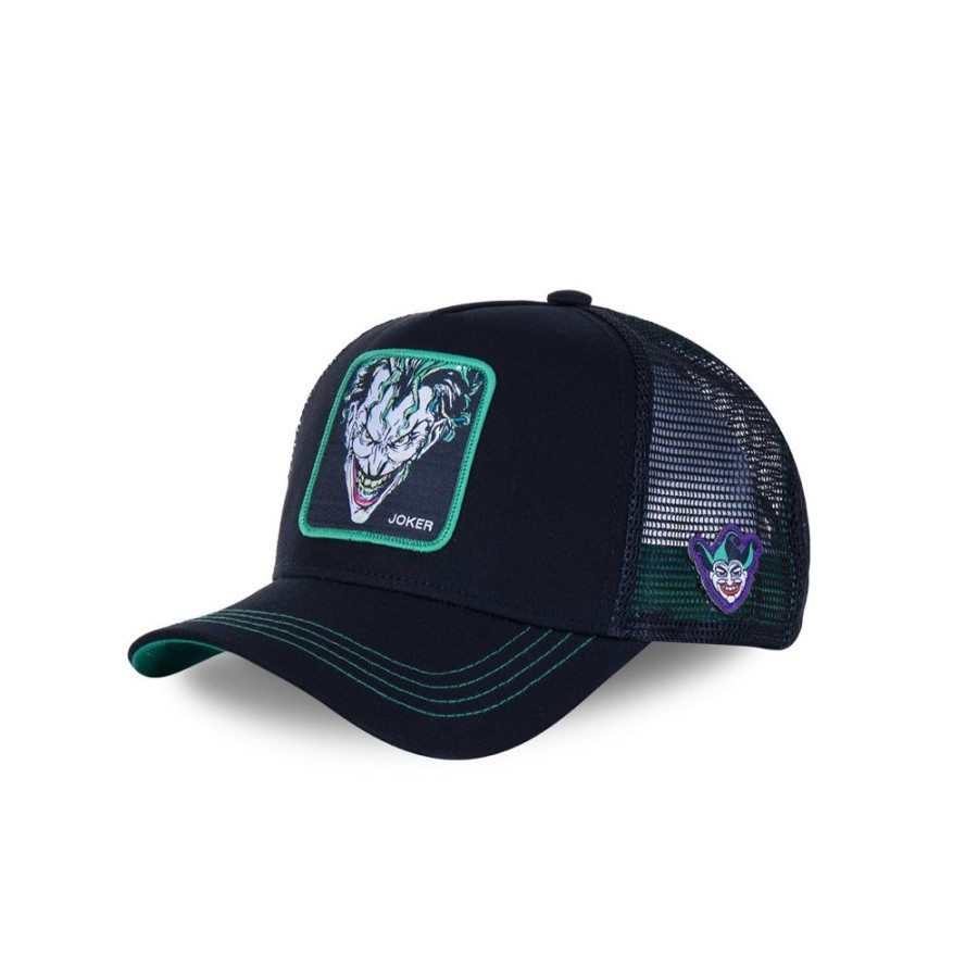 Casquettes CAPSLAB | Casquette Trucker Dc Comics Joker Snapback Noir Capslab