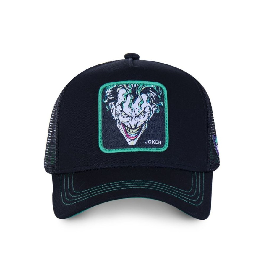 Casquettes CAPSLAB | Casquette Trucker Dc Comics Joker Snapback Noir Capslab