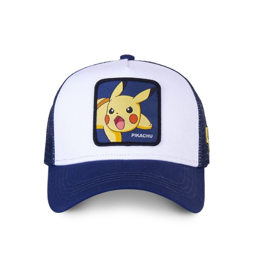 Casquettes CAPSLAB | Casquette Trucker Pokemon Pikachu Snapback Bleu Capslab