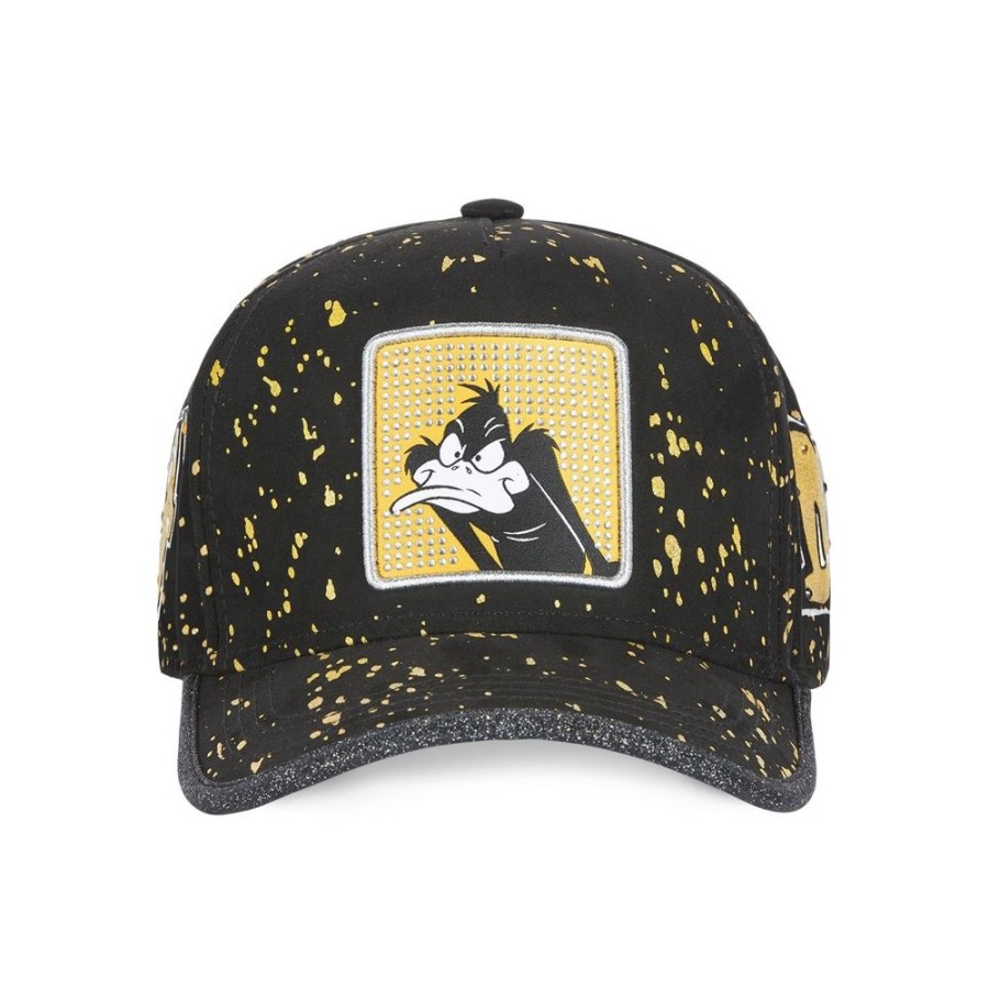 Casquettes CAPSLAB | Casquette Baseball Looney Tunes Daffy Duck Boucle Noir Capslab