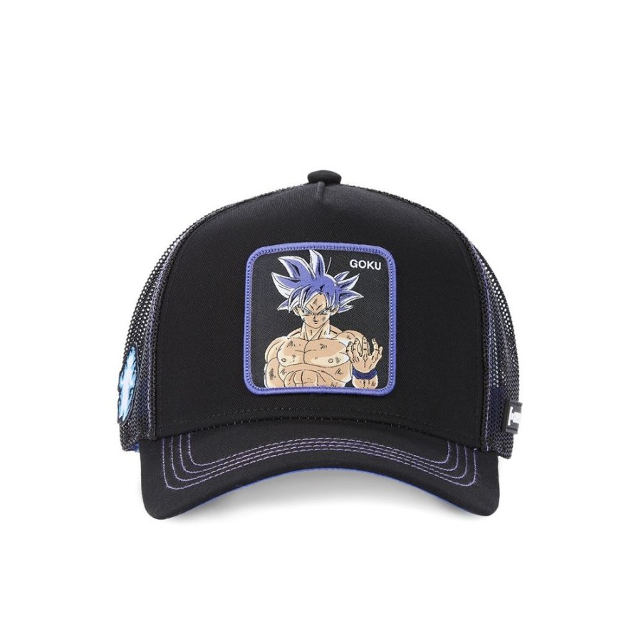 Casquettes CAPSLAB | Casquette Trucker Dragon Ball Super Goku Snapback Noir Capslab