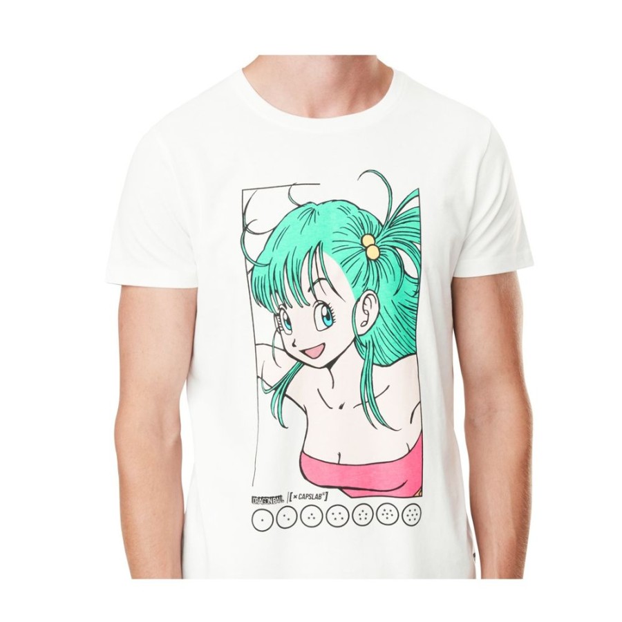 T-Shirts & Sweats CAPSLAB Dragon Ball Z | T-Shirt Dragon Ball Bulma Homme Blanc Capslab