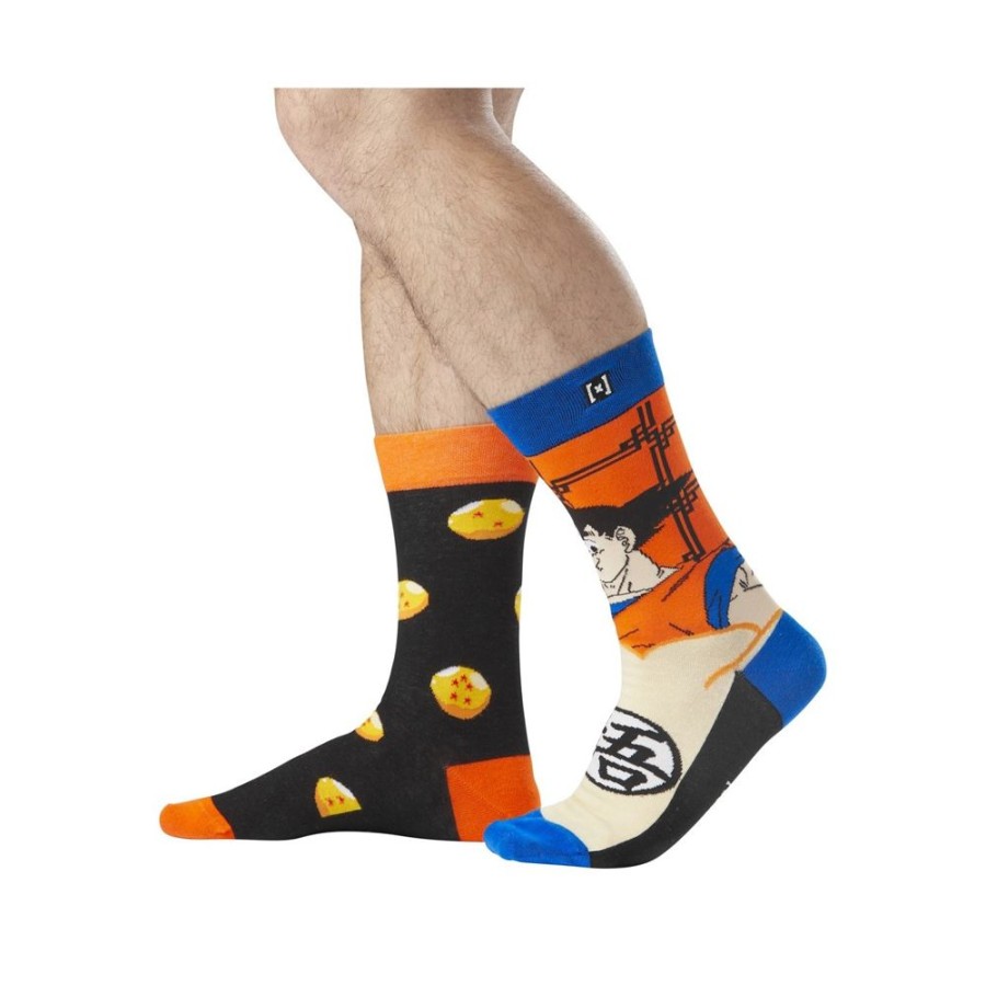 Chaussettes CAPSLAB | Paire De Chaussettes Dragon Ball Z Goku Orange Capslab