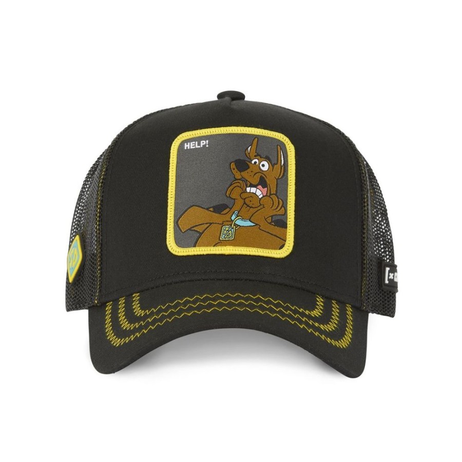 Casquettes CAPSLAB | Casquette Trucker Scooby-Doo Snapback Noir Capslab