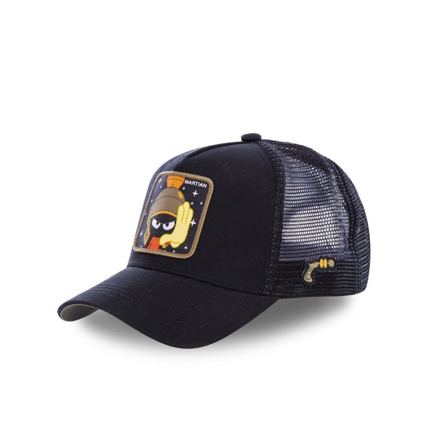 Casquettes CAPSLAB | Casquette Trucker Looney Tunes Snapback Noir Capslab