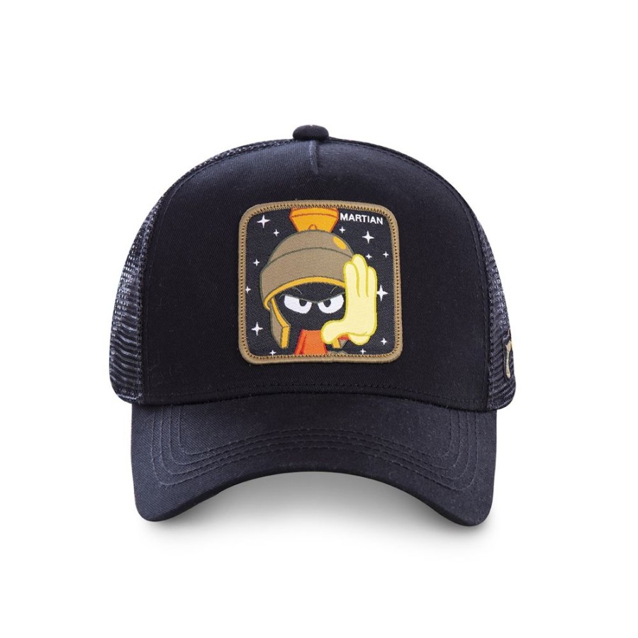 Casquettes CAPSLAB | Casquette Trucker Looney Tunes Snapback Noir Capslab