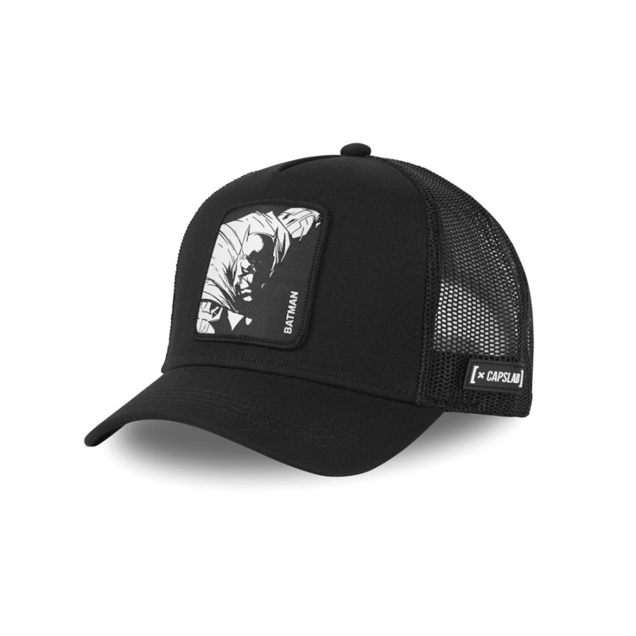 Casquettes CAPSLAB | Casquette Trucker Dc Comics Batman Snapback Noir Capslab