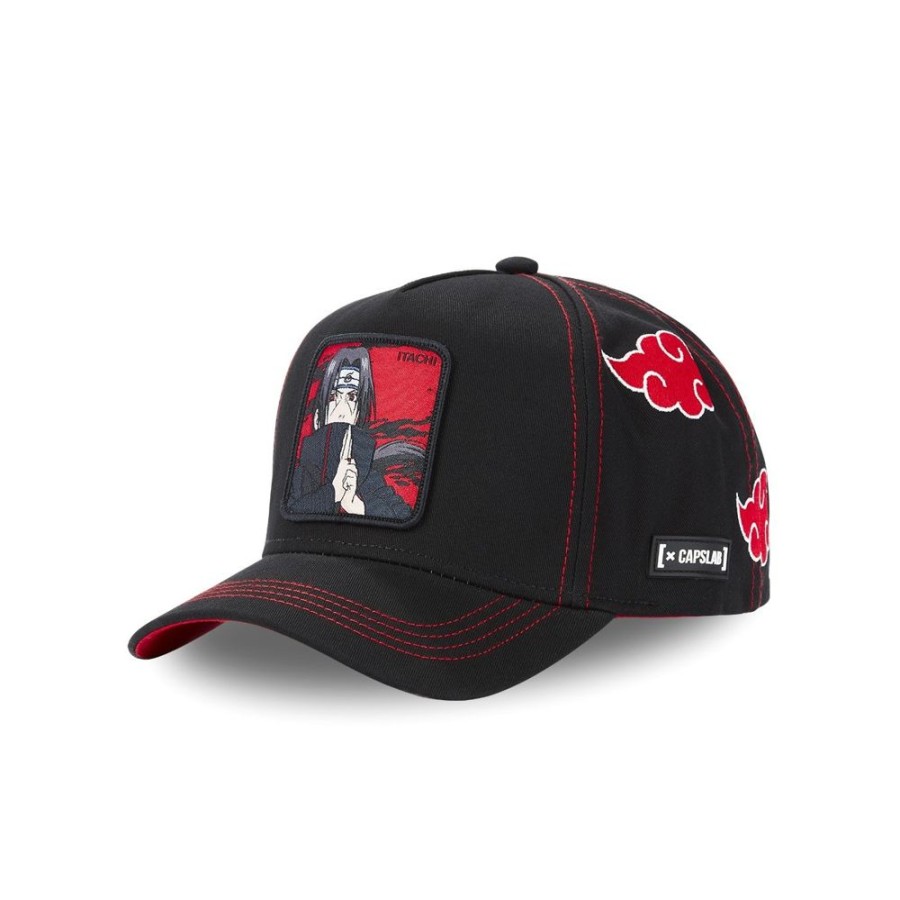 Casquettes CAPSLAB | Casquette Baseball Naruto Shippuden Itachi Snapback Noir Capslab