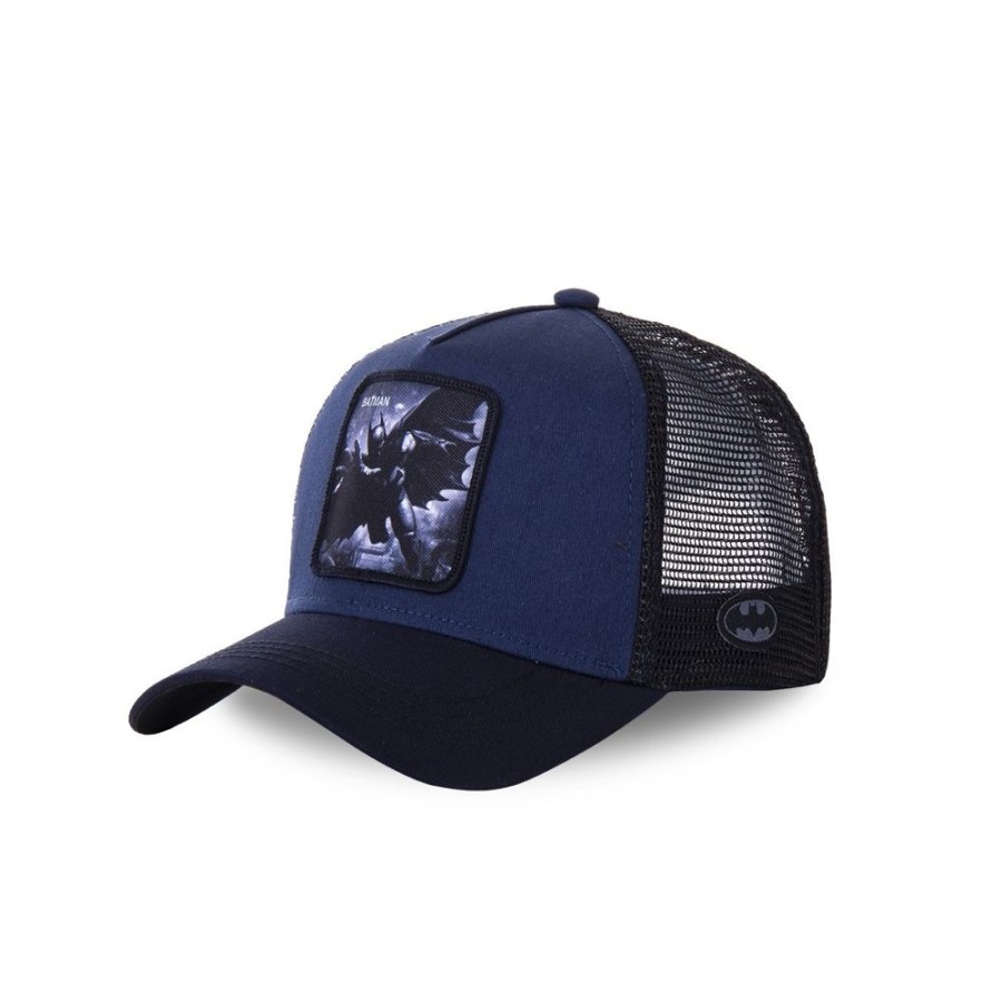 Casquettes CAPSLAB | Casquette Trucker Dc Comics Batman Snapback Bleu Capslab